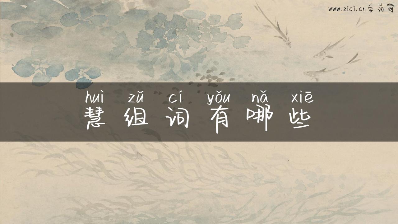 慧组词有哪些