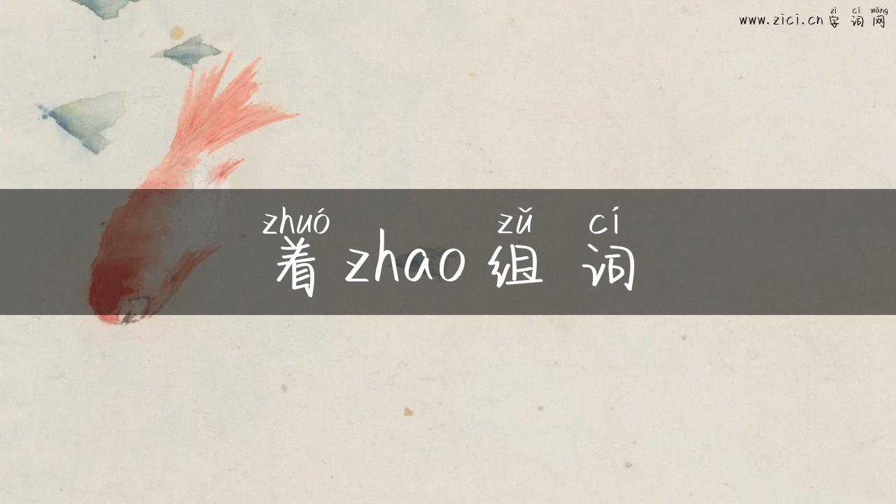 着zhao组词