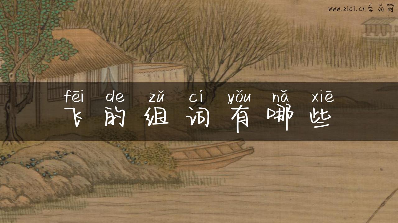 飞的组词有哪些
