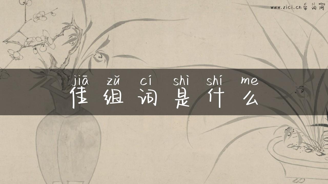 佳组词是什么