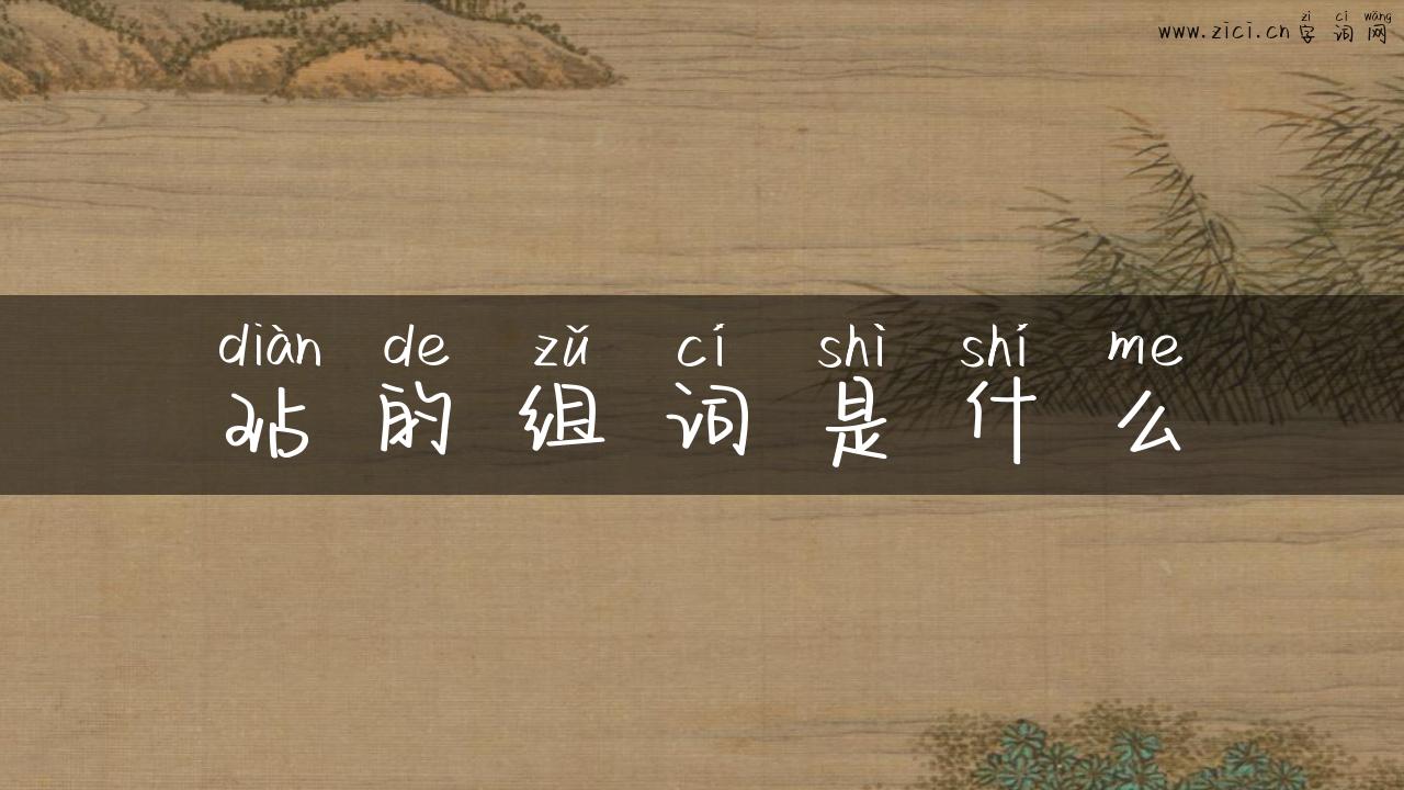 玷的组词是什么