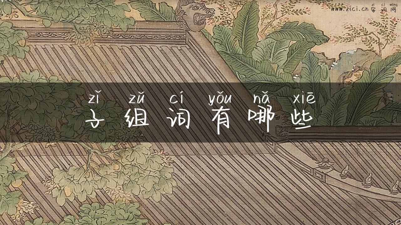 子组词有哪些