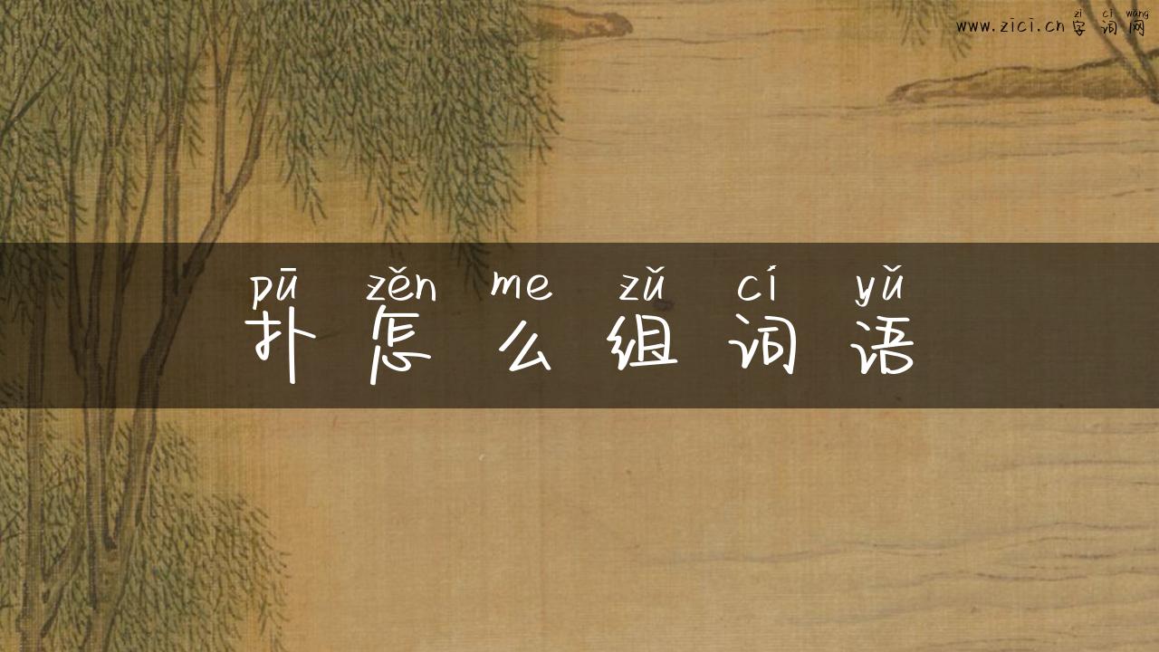 扑怎么组词语