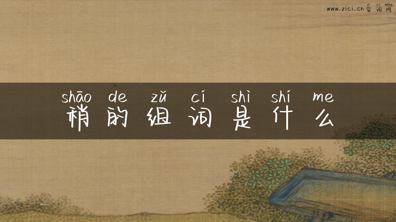 稍的组词是什么