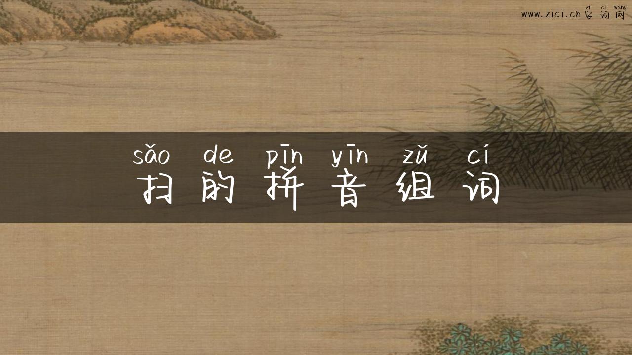扫的拼音组词