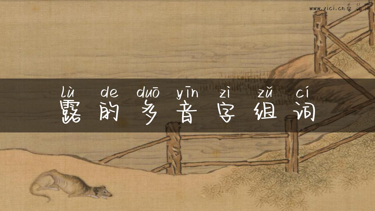 露的多音字组词