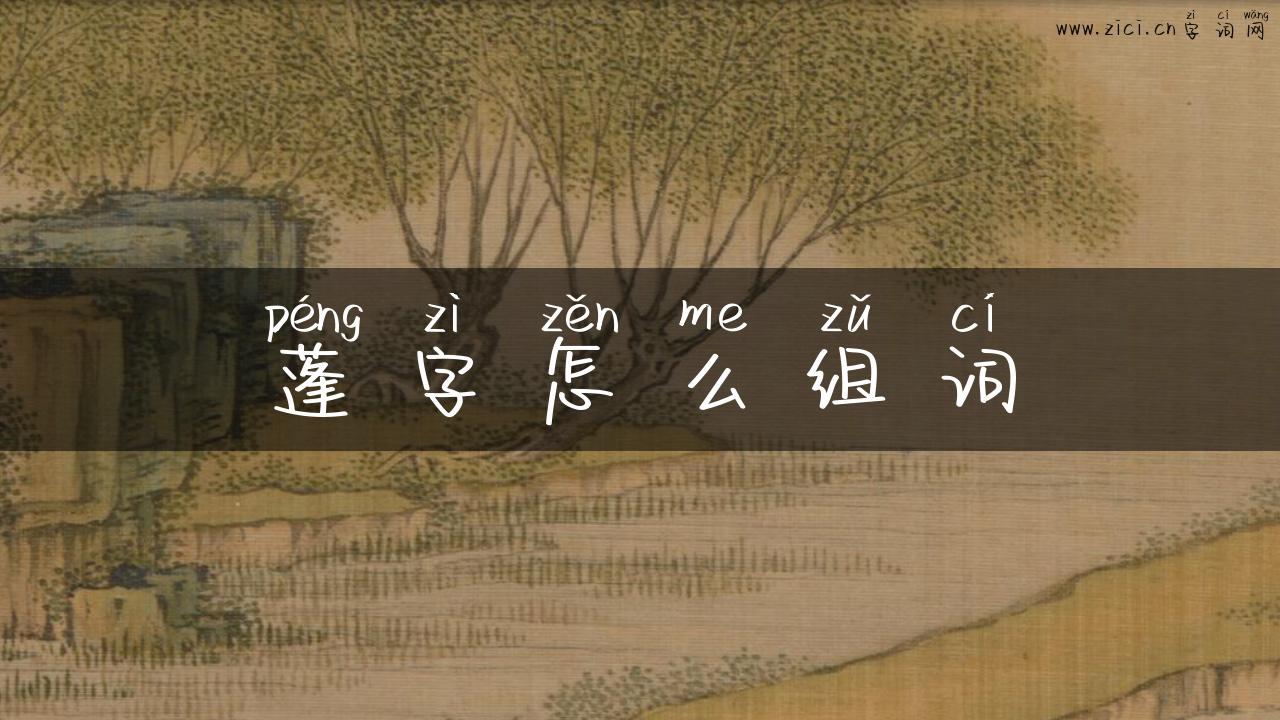 蓬字怎么组词