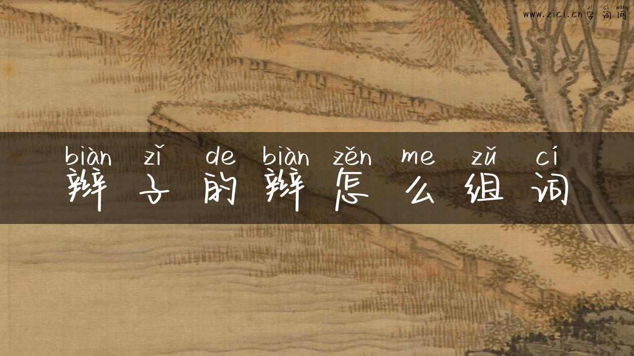 辫子的辫怎么组词