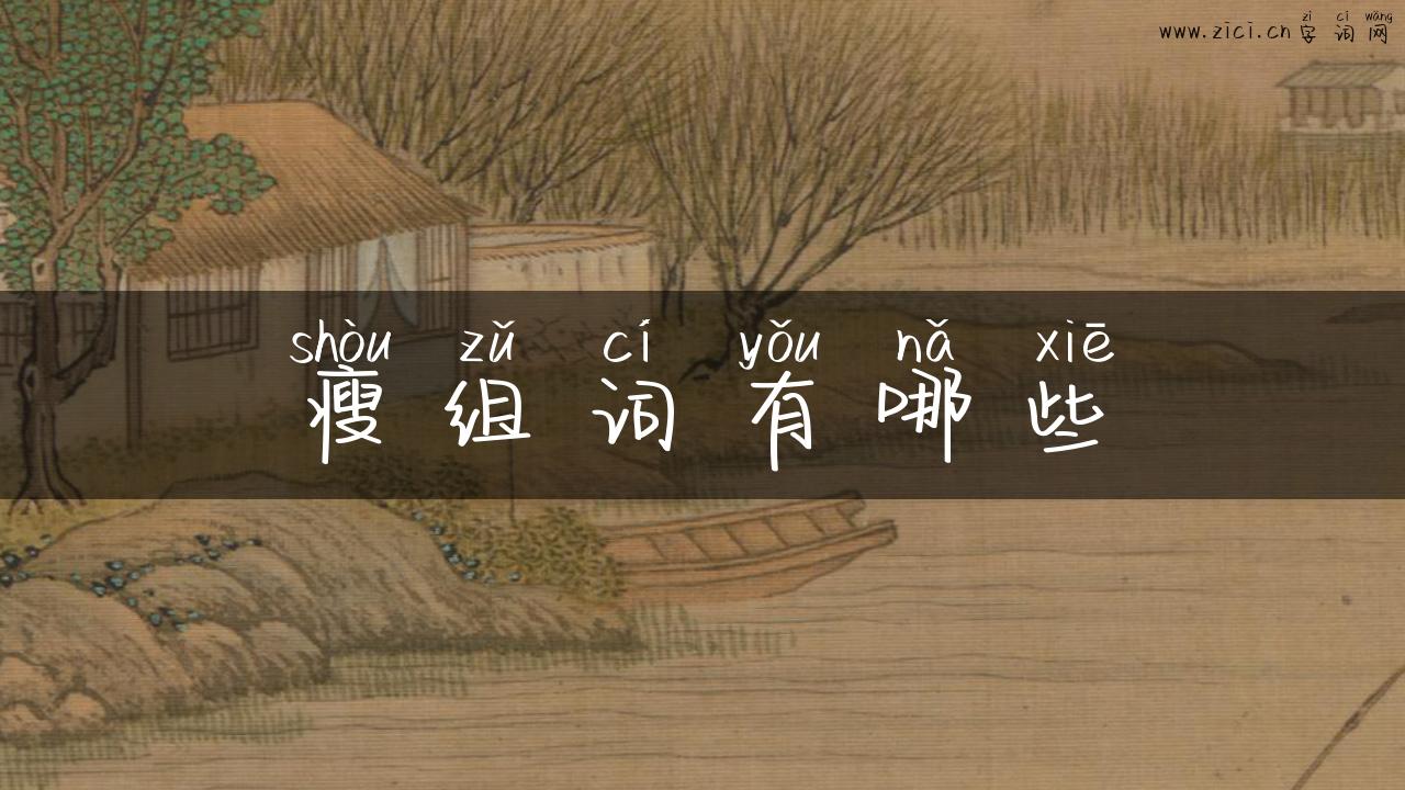 瘦组词有哪些