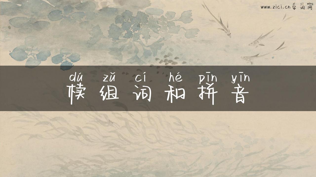 椟组词和拼音