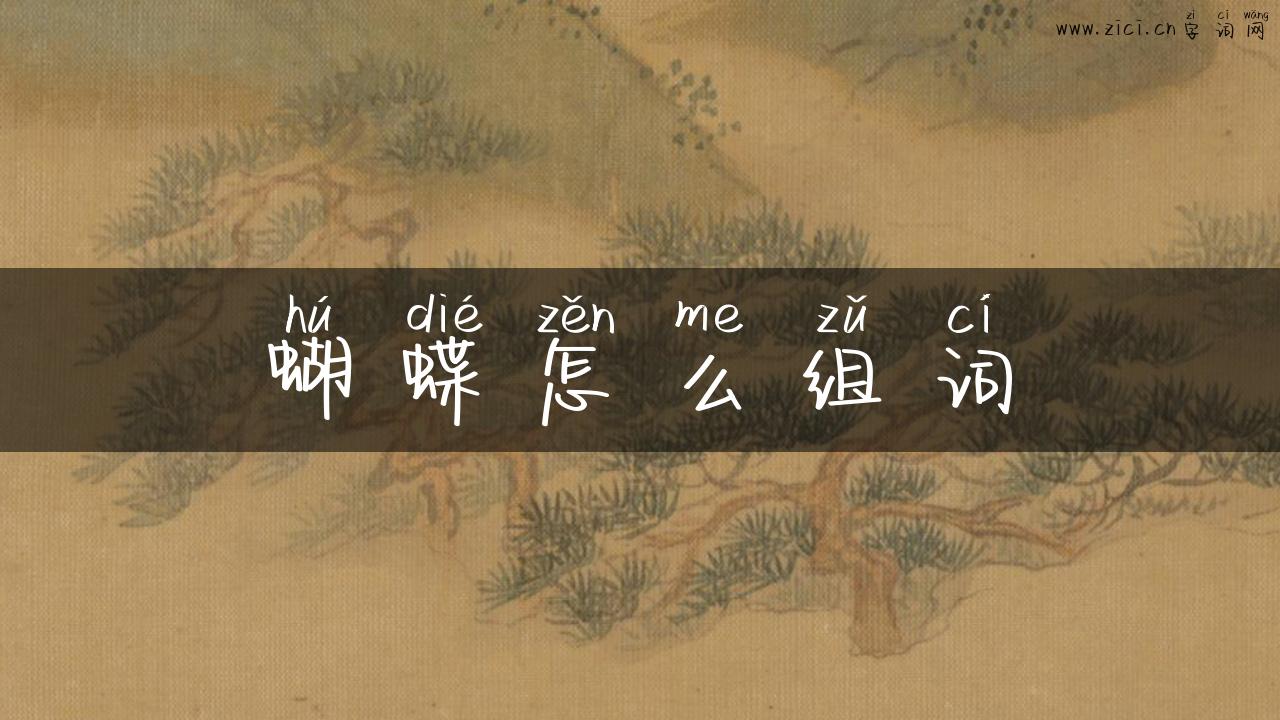 蝴蝶怎么组词