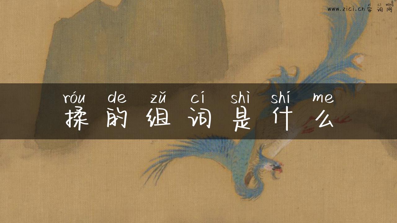 揉的组词是什么
