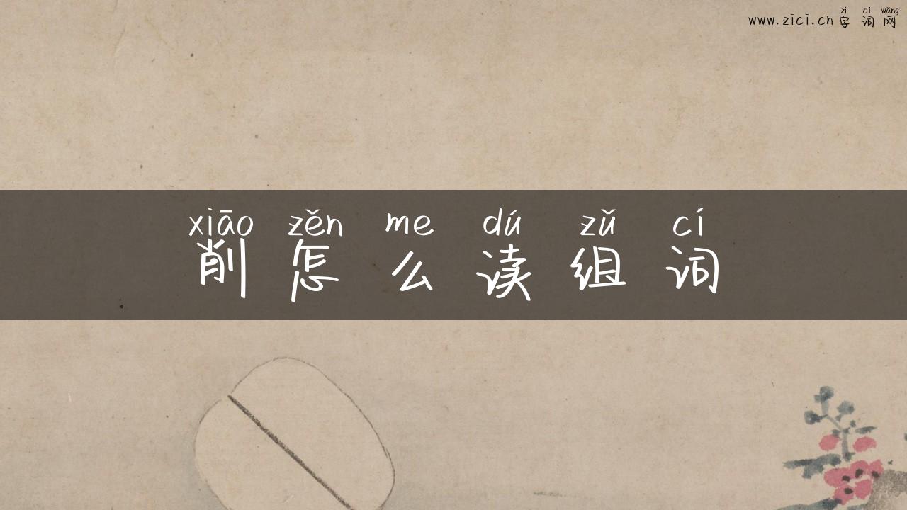 削怎么读组词