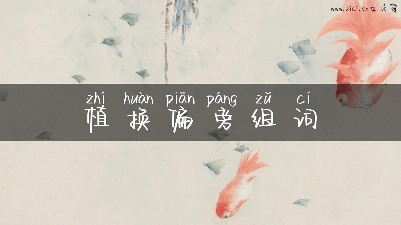 植换偏旁组词