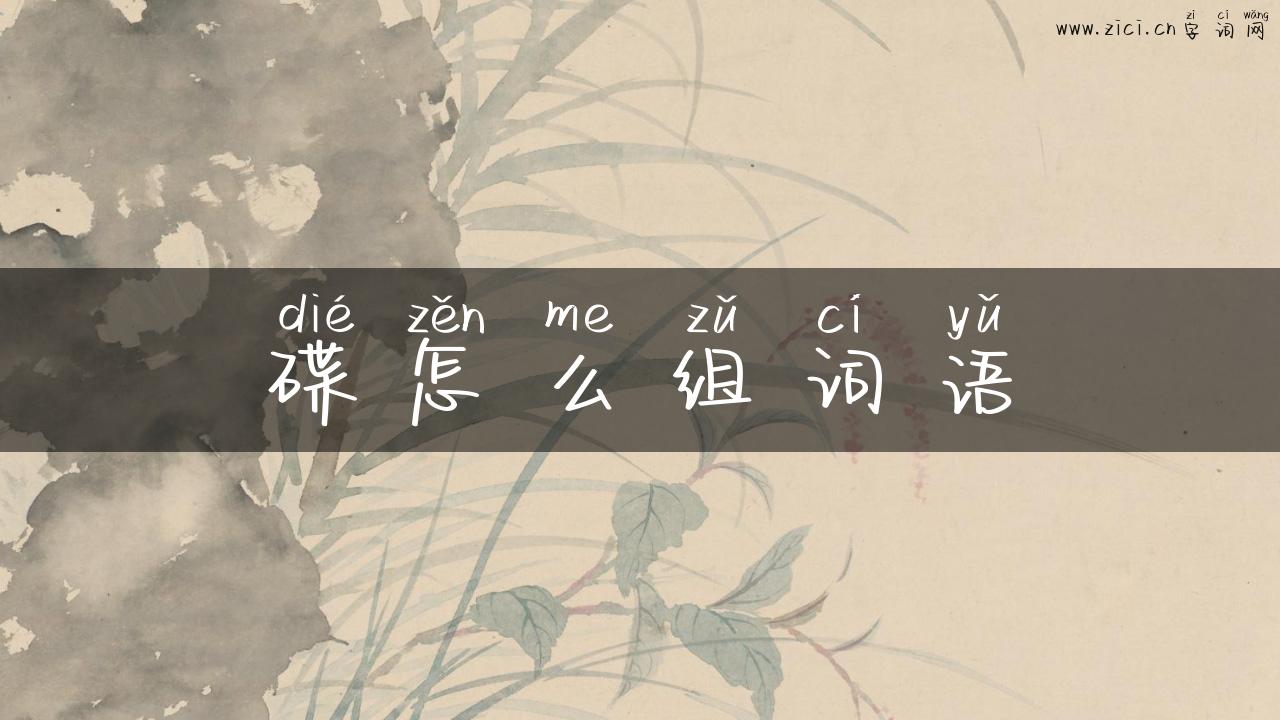 碟怎么组词语
