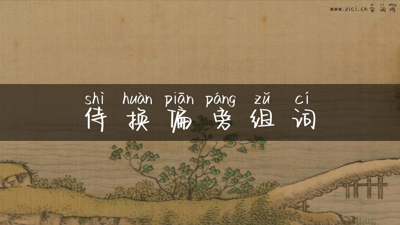 侍换偏旁组词