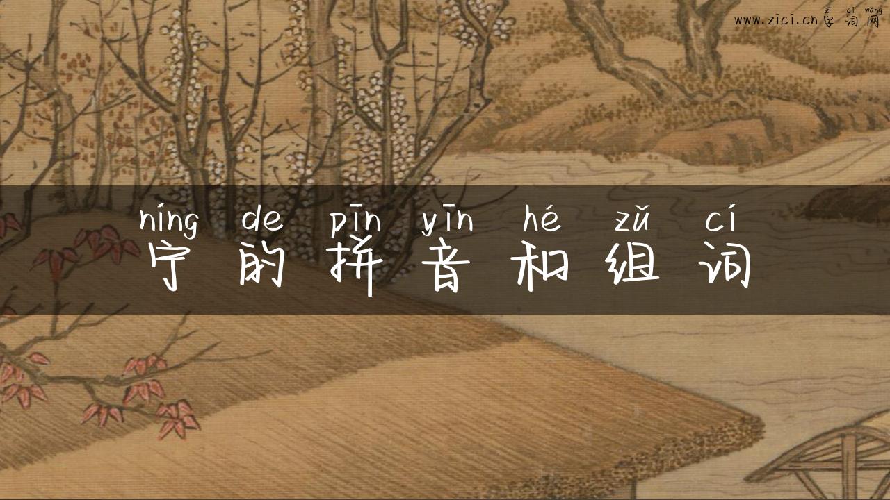宁的拼音和组词