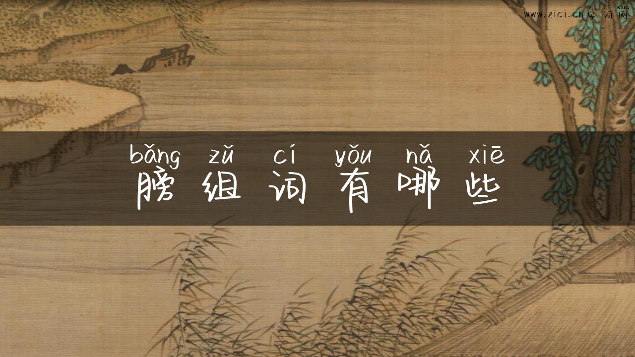 膀组词有哪些