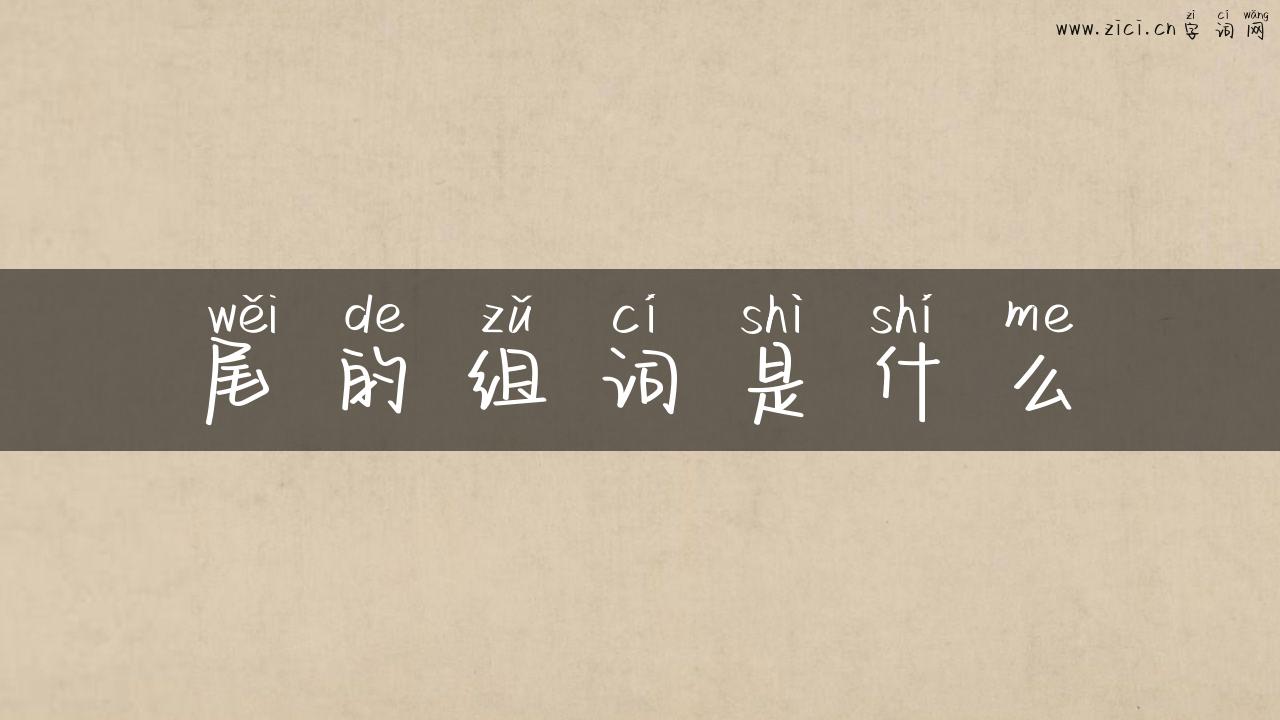 尾的组词是什么