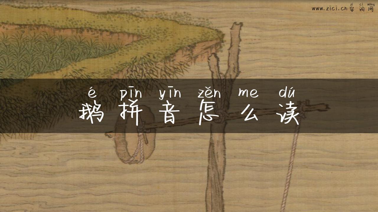 鹅拼音怎么读