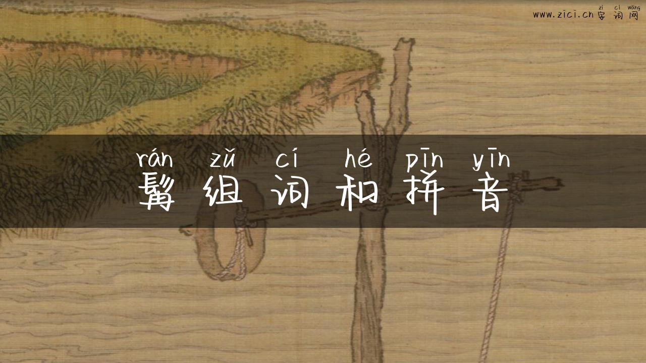 髯组词和拼音