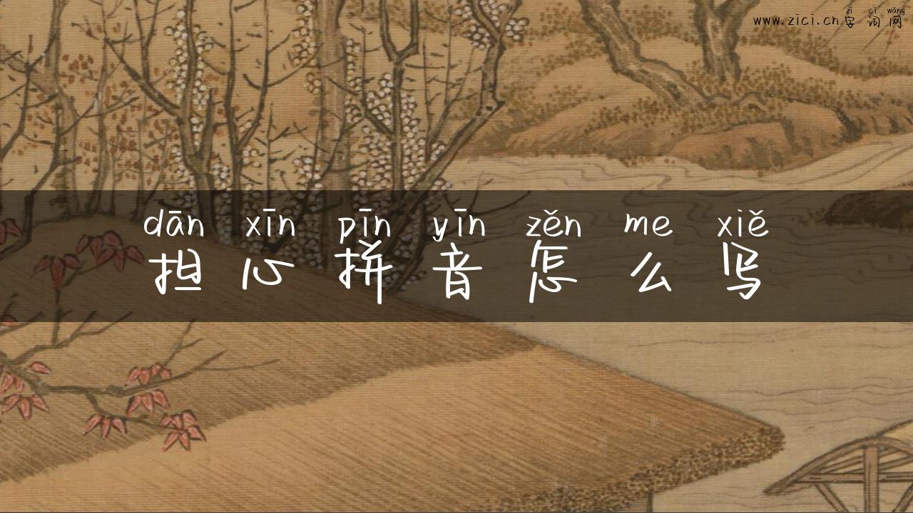 担心拼音怎么写