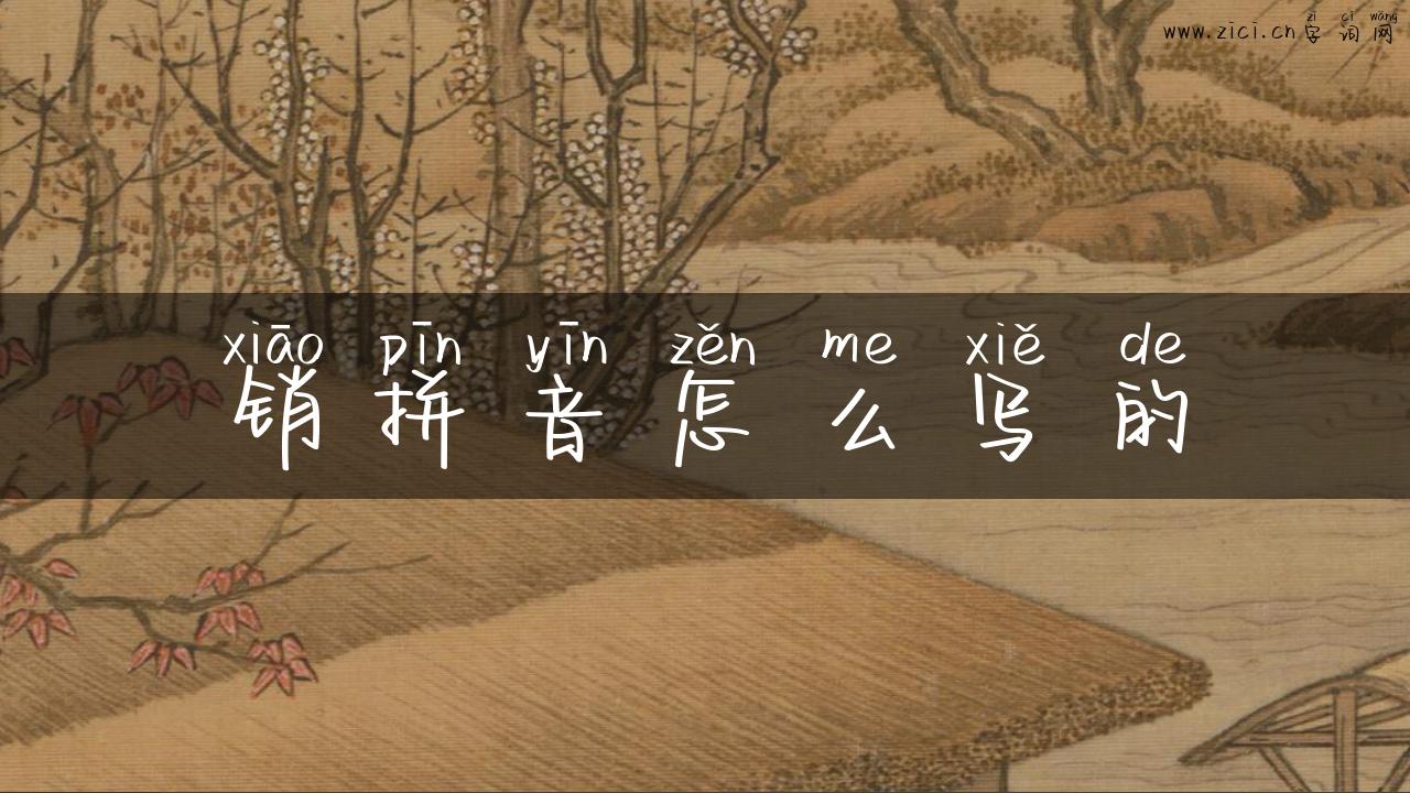 销拼音怎么写的