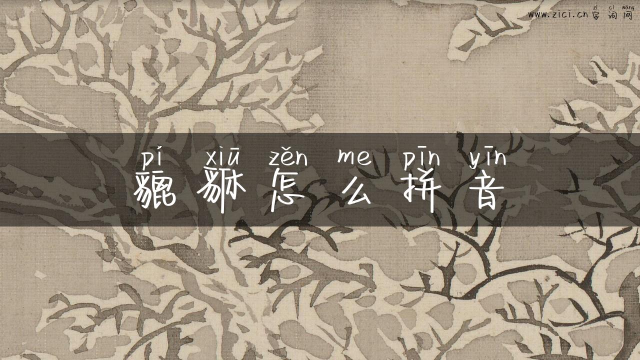 貔貅怎么拼音