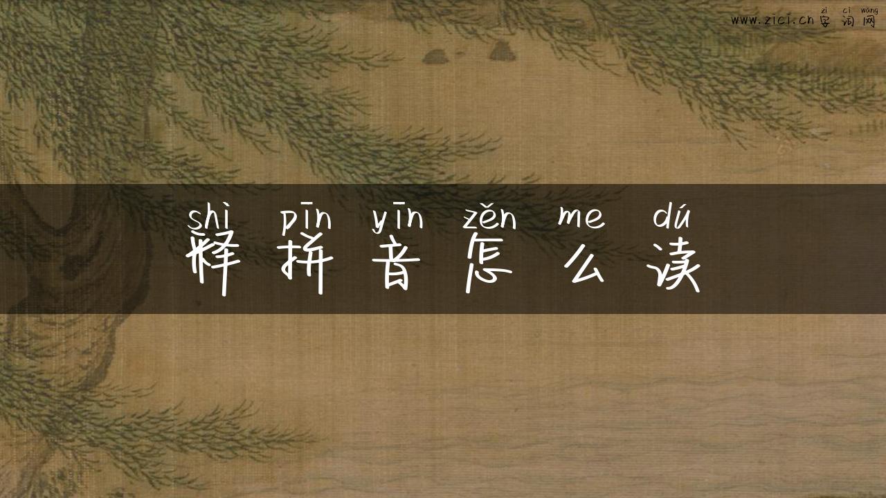释拼音怎么读