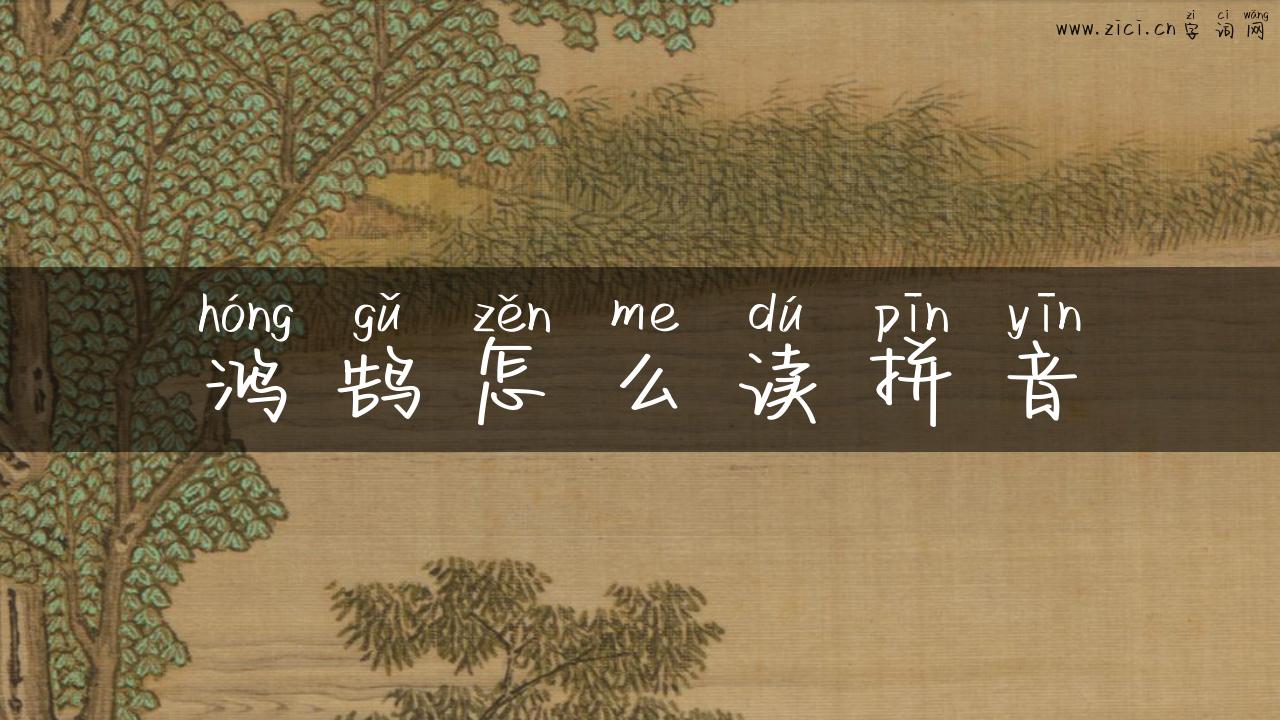 鸿鹄怎么读拼音