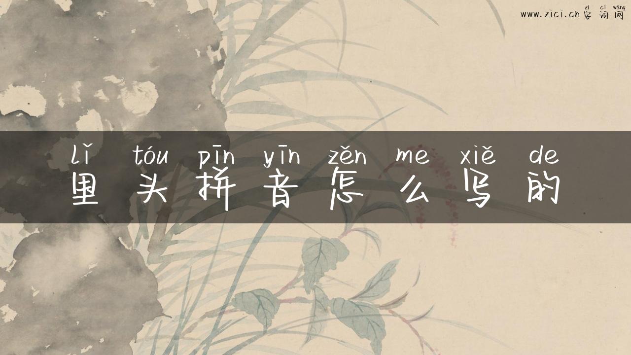 里头拼音怎么写的