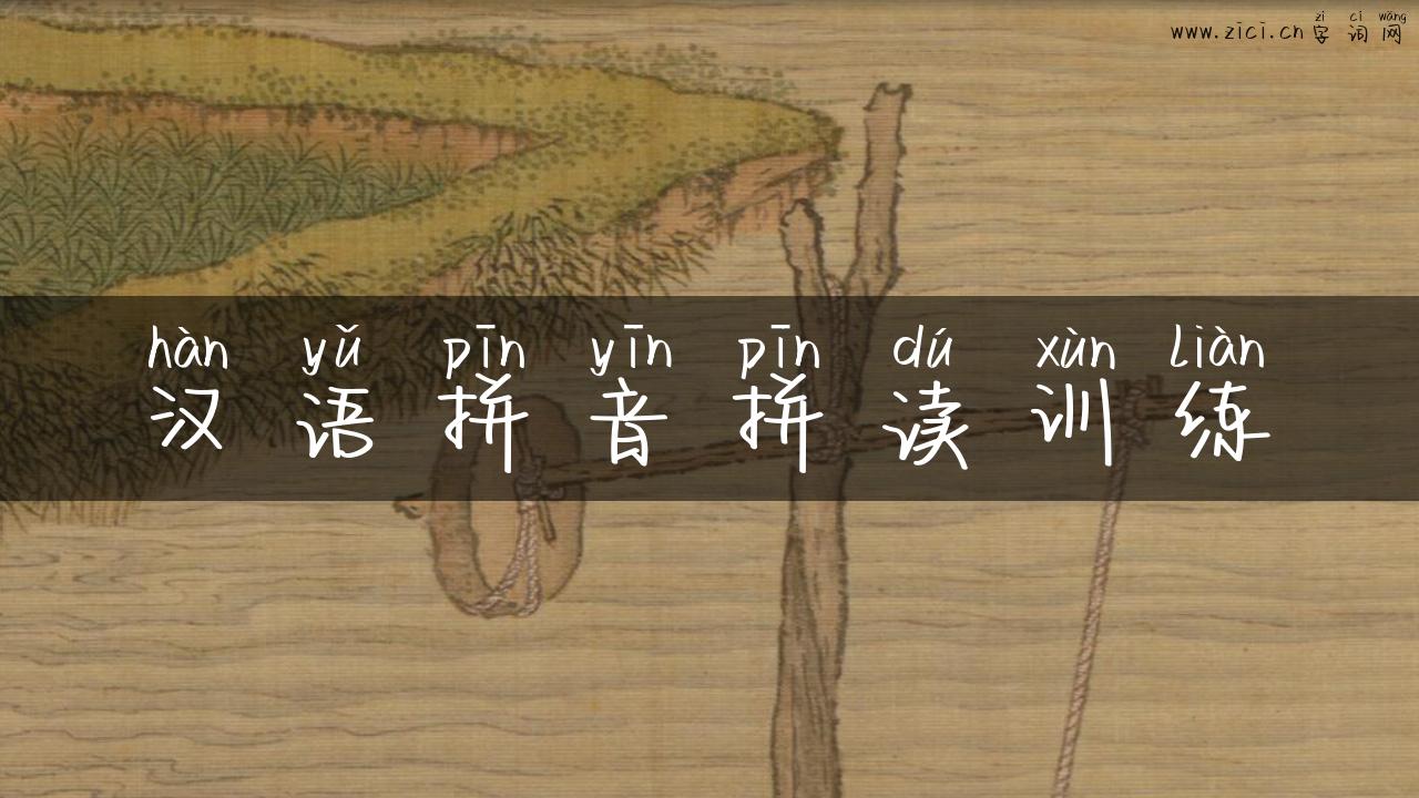 汉语拼音拼读训练