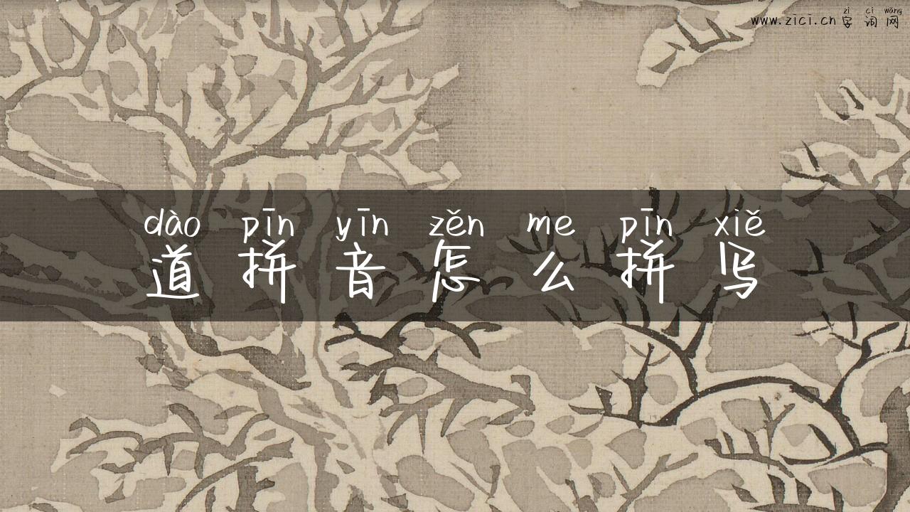 道拼音怎么拼写