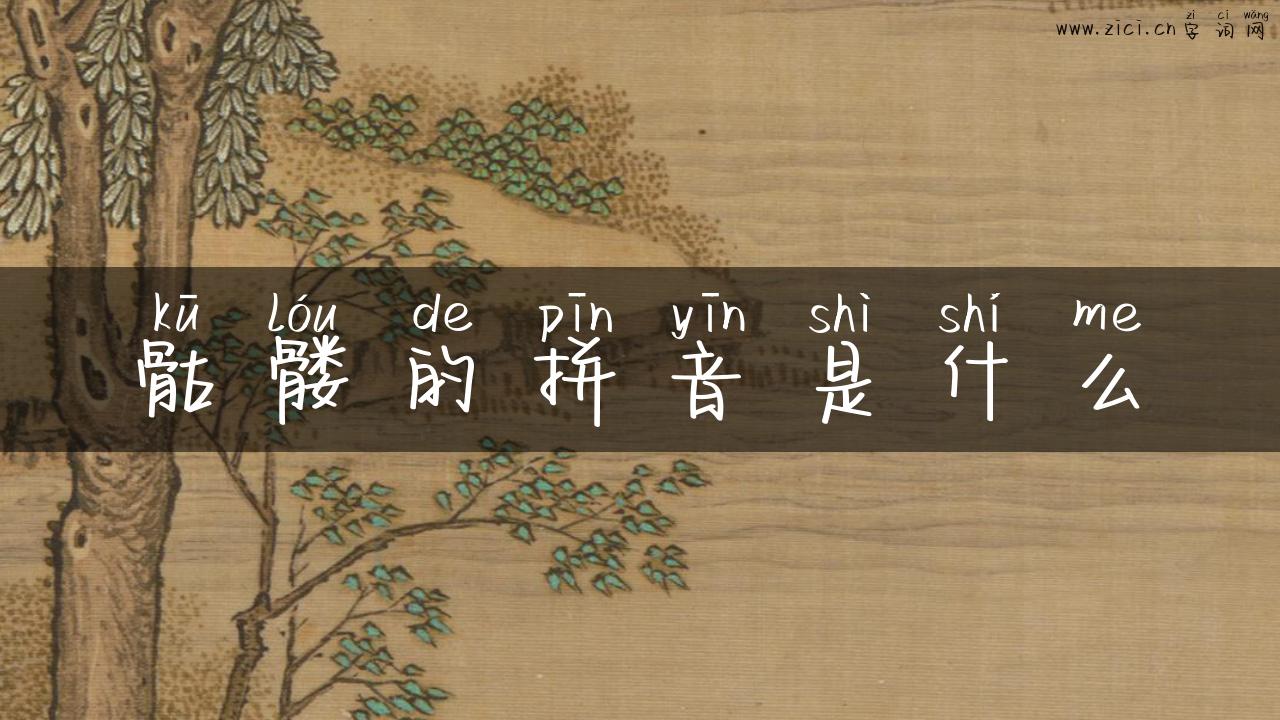 骷髅的拼音是什么
