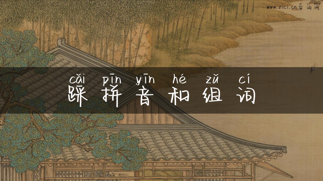 踩拼音和组词