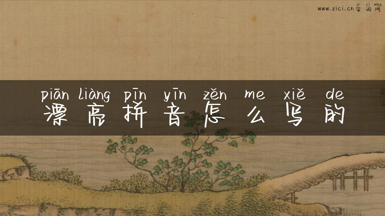 漂亮拼音怎么写的