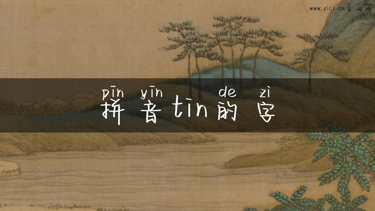 拼音tin的字