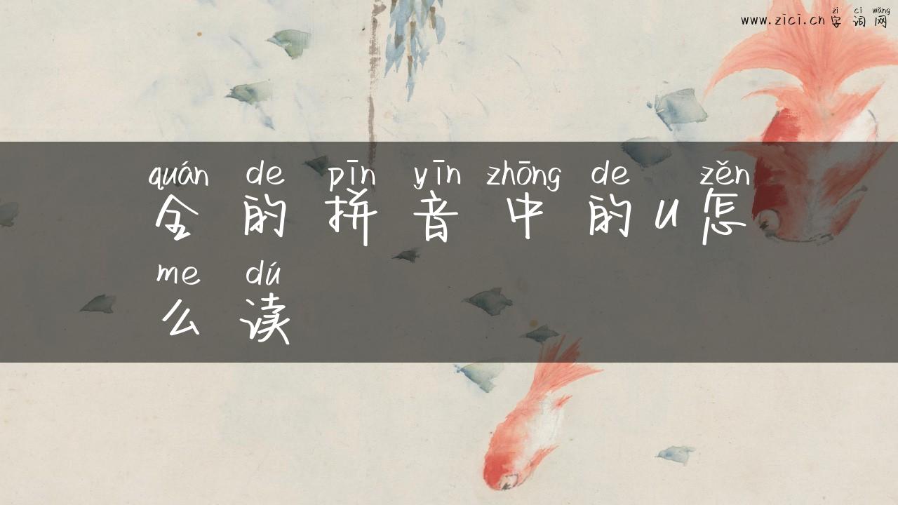 全的拼音中的u怎么读