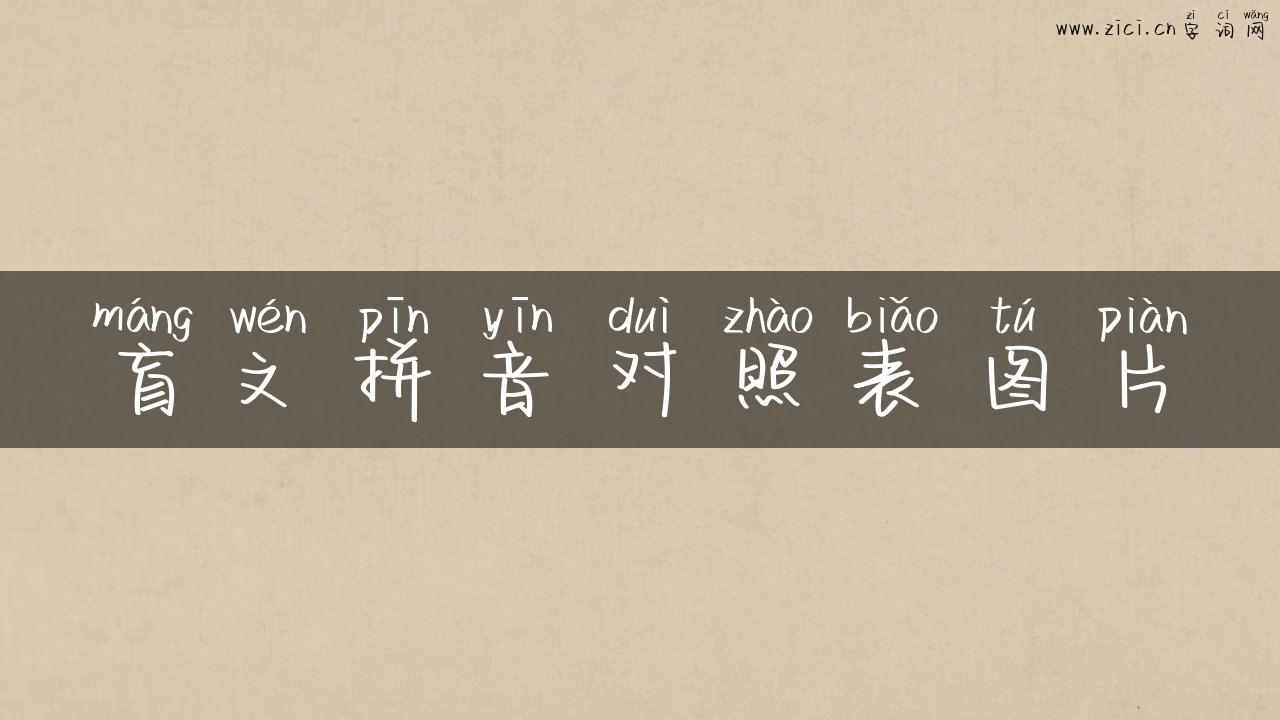 盲文拼音对照表图片