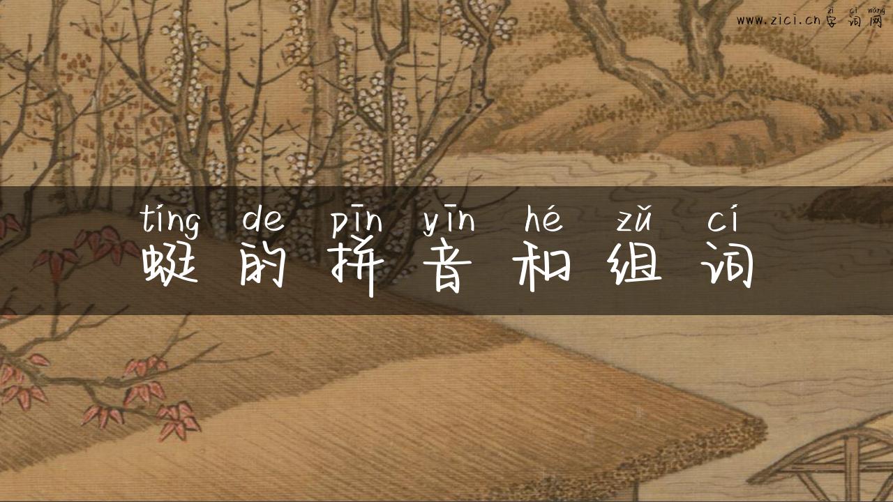 蜓的拼音和组词