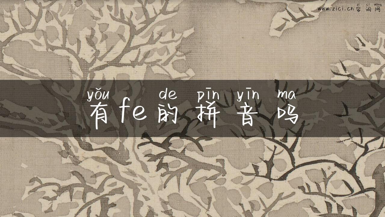 有fe的拼音吗