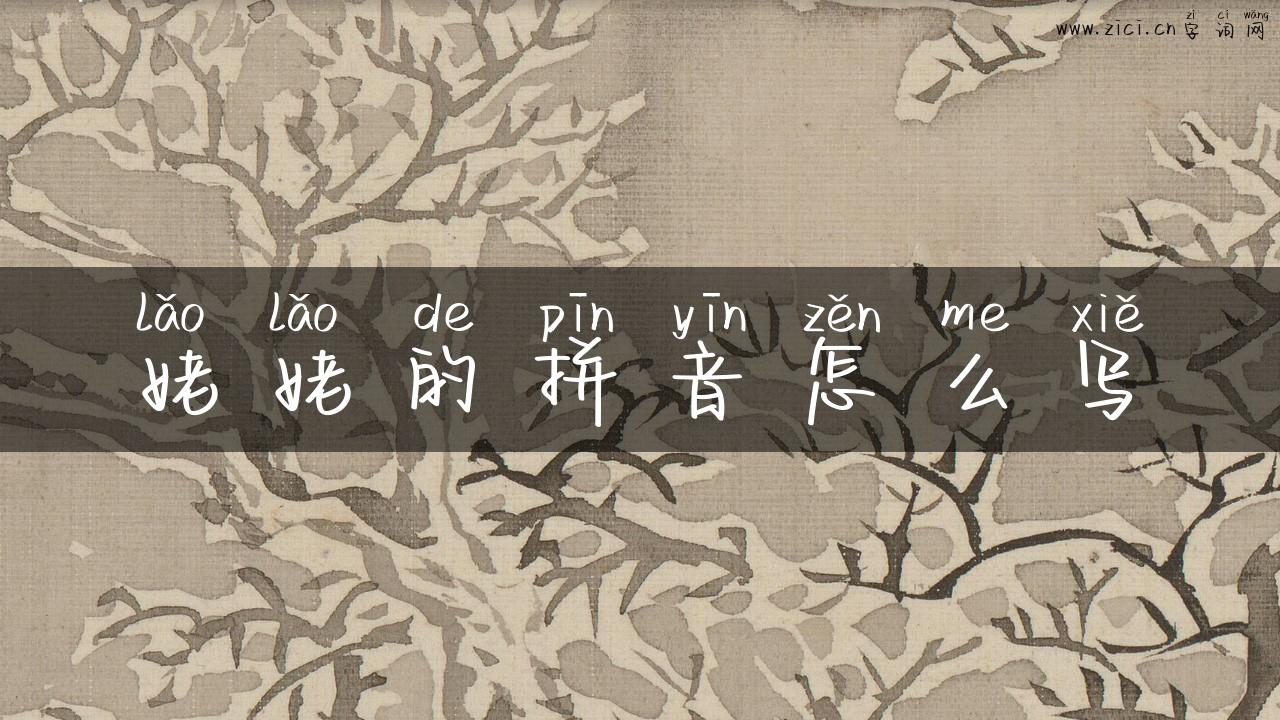 姥姥的拼音怎么写