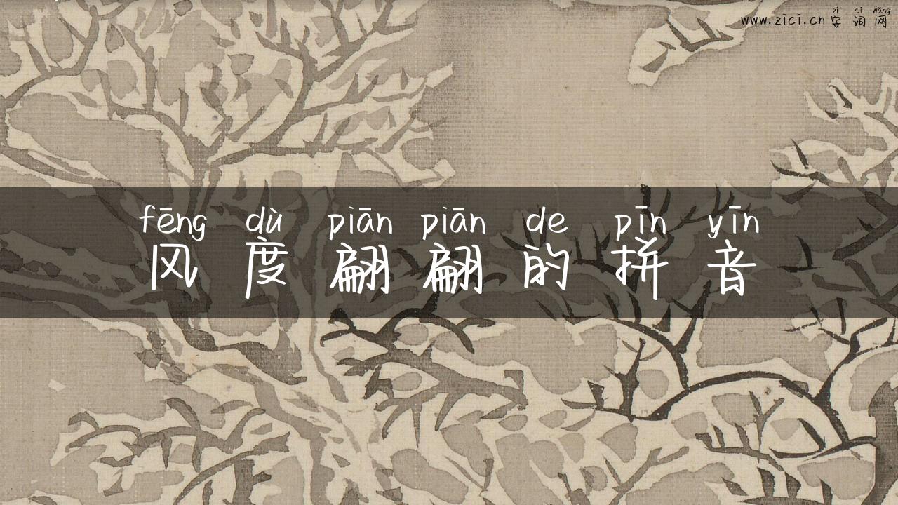 风度翩翩的拼音