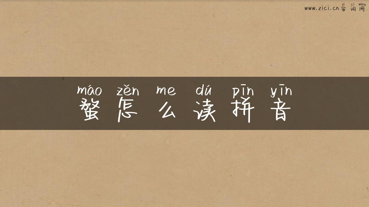 蝥怎么读拼音