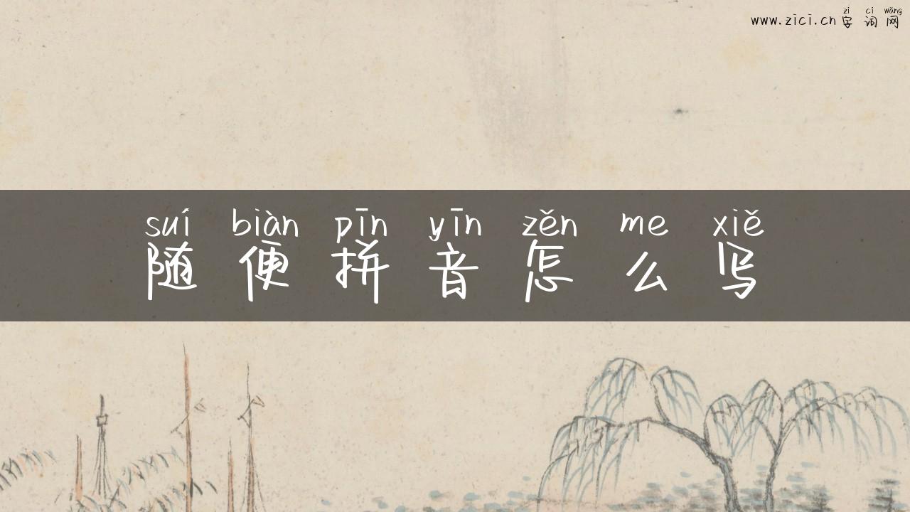 随便拼音怎么写