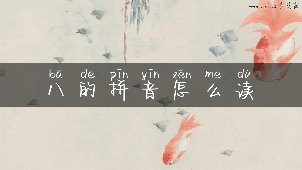 八的拼音怎么读