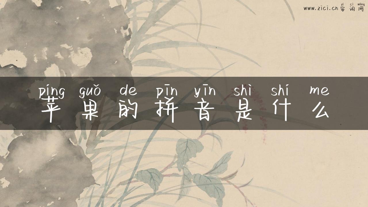 苹果的拼音是什么