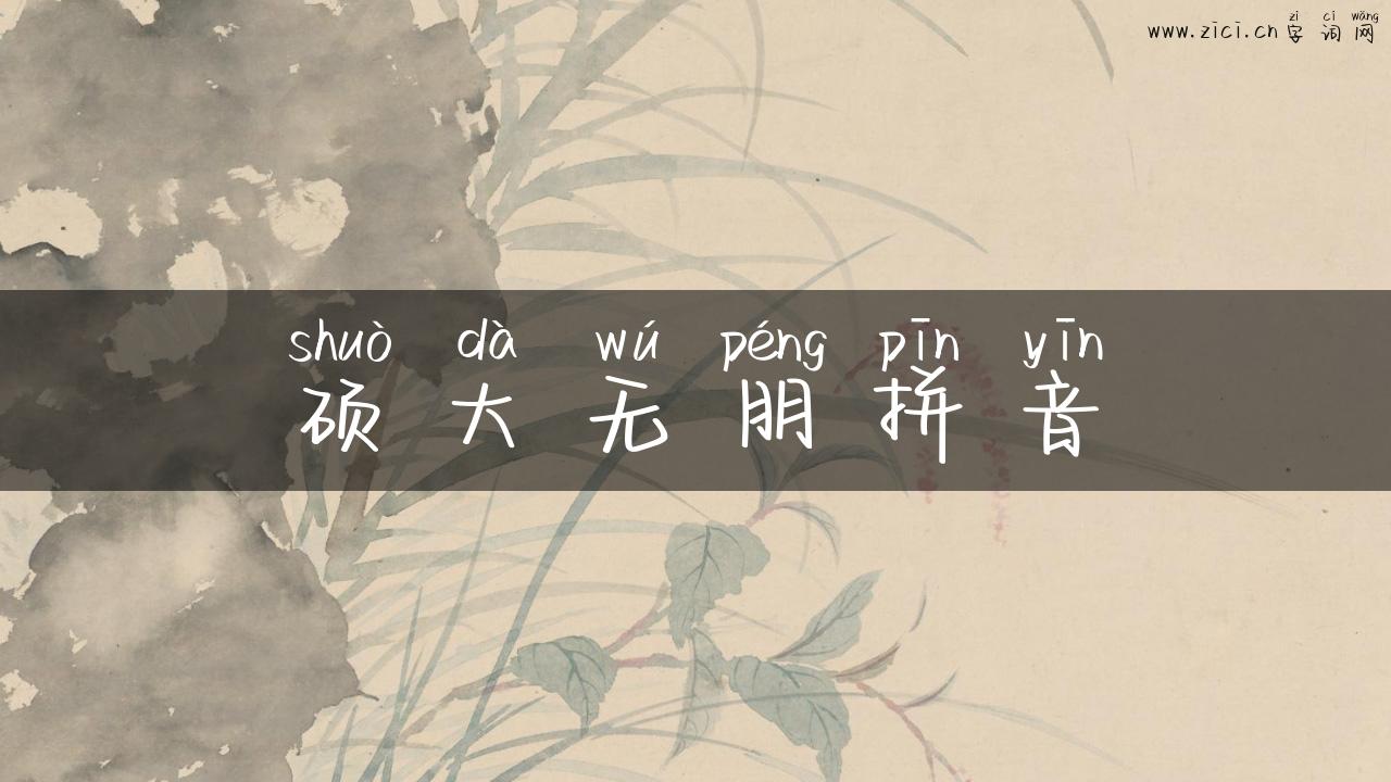 硕大无朋拼音