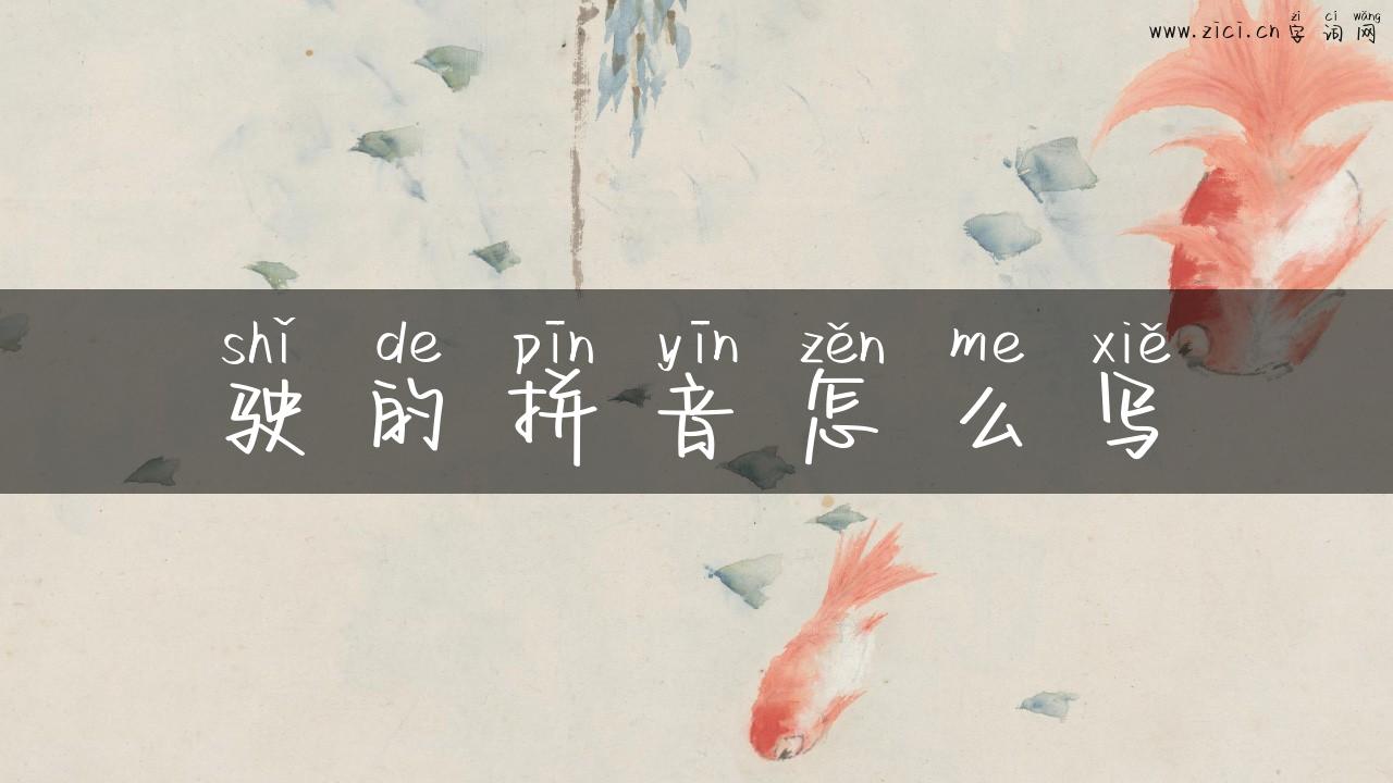 驶的拼音怎么写