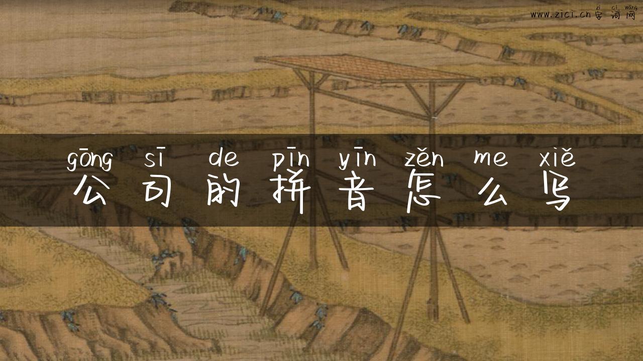 公司的拼音怎么写